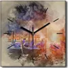 Coloray Uhr auf Leinwand 30x30 cm Wand Uhr Dekoration Produktbild-Vorschau 1