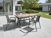 BELIANI Gartentisch Schwarz u. Braun aus Aluminium u. Produktbild-Vorschau 2