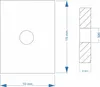 10x Nutenstein | Gewindeplatte 15x10x4 mm M6 Gewinde mittig Produktbild-Vorschau 3