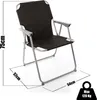 BigDean Klappstuhl Schwarz Campingstuhl Faltstuhl Produktbild-Vorschau 3