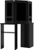 "2026 Aktion" Eck-Schminktisch mit LED Schwarz 111x54x141,5 Produktbild-Vorschau 2