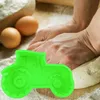 Silikonová forma na koláč ve tvaru traktoru, 3D, zelená, Náhled obrázku produktu 7