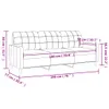 vidaXL 3-Sitzer-Sofa Weinrot 180 cm Stoff Produktbild-Vorschau 8