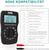A battery tester with a compatibility chart and connection wires. Voir les images du produit