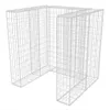 vidaXL gabionový kryt na 1 odpadkový kôš oceľ 110x100x120cm Náhľad obrázku produktu 1