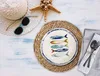 Teller, mediterran mit Sardinen-Motiv | Maritime Produktbild-Vorschau 4