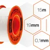 Nastro di tenuta in teflon 10 m x 12 mm x 0,1 mm Anteprima dell’immagine prodotto 9