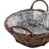 Set di 2 vasi da fiori in fibra naturale di rattan - 30 cm Anteprima dell’immagine prodotto 3