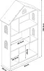 Kinderregal 'Vipsali' in Hausform 107 x 83 x 30 cm Produktbild-Vorschau 7