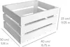 Creative Deco Holzkiste Weiß | 40 x 30 x 23 cm | Deko Kiste Produktbild-Vorschau 7