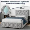 STILVORA Polsterbett 140×200 mit bettkasten,Stauraumbett Produktbild-Vorschau 5