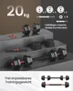 SONGMICS Hantelset, Hanteln mit Verbindungsstange, Hexagon, Produktbild-Vorschau 4