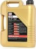 A gold-colored plastic jug of motor oil with a black cap and a label on the front. Produktbild-Vorschau