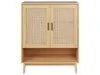 BELIANI Sideboard Hellbraun Rattan mit 2 Türen 1 Offenes Produktbild-Vorschau 5