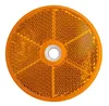 Okrúhla odrazka, priemer 60 mm, oranžová s otvorom Náhľad obrázku produktu 1