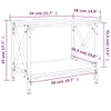vidaXL Stolik boczny dąb sonoma 55x38x45 cm Materiał Podgląd zdjęcia produktu 8