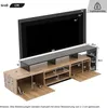 Merax Armoire TV avec LED et portes rabattables, support TV Voir les images du produit 9