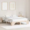 vidaXL Bettrahmen Natur 140 x 200 cm Massives Kiefernholz Produktbild-Vorschau 2