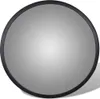 A round convex mirror with a black frame, shown against a light gray background. Náhled obrázku produktu
