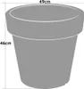 Květináč Lofly XXL květinový truhlík květináč kulatý velký, Náhled obrázku produktu 2