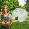 Skleník se základem 7,7 m³ 185 x 250 x 195 cm Náhled obrázku produktu 14
