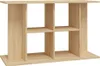 A light brown wooden shelf unit with multiple compartments. Podgląd zdjęcia produktu