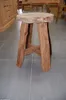Teakholz Teak Holz massiv Sitzhocker rund Semar aus einer Produktbild-Vorschau 2