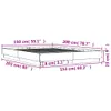 The Living Store Bettgestell Grau Sonoma 150x200 cm Produktbild-Vorschau 9