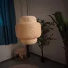 JDONG Pendelleuchte Rattan Hängeleuchte Lampenschirm Boho Produktbild-Vorschau 9