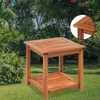 vidaXL Tavolino in legno massello di acacia 45x45x45 cm Anteprima dell’immagine prodotto 15
