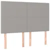 The Living Store Boxspringbett mit Matratze Hellgrau Produktbild-Vorschau 4