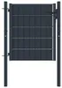 vidaXL Tuinpoort van PVC en staal, 100 x 100 cm, antraciet Productafbeelding-voorbeeld 4