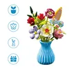 Bouquet de fleurs en kit avec vase Fleurs artificielles Voir les images du produit 2
