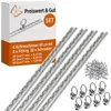 4 x Airlineschiene 60 cm mit 8 x Fitting Zurrschienen Produktbild-Vorschau 1