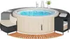 vidaXL Whirlpool-Umrandung Schwarz Poly-Rattan und Produktbild-Vorschau 2