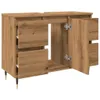 Koupelnová skříňka dub artisan 80 x 33 x 60 cm kompozitní Náhled obrázku produktu 7