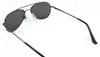 Schwarze Pilotenbrille Sonnenbrille Uni UV400 Schutz CAT 3 Produktbild-Vorschau 3