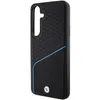 A black phone case with a textured pattern and a blue line accent. Podgląd zdjęcia produktu