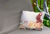 MuchoWow® Outdoor Kissen - Ein Schokoladenhase mit kleinen Produktbild-Vorschau 2