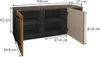 Armoire à chaussures Vicco Irma Anthracite/Artisan 106x43cm Voir les images du produit 2