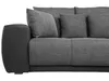 BELIANI Sofa szaro-czarna 4-osobowa dodatkowe poduszki Podgląd zdjęcia produktu 5