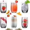 PLATINUX Elegante Ombré Trinkgläser aus Glas Schwarz 280ml Produktbild-Vorschau 1