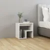 vidaXL Nočné stolíky 2 ks. Vysokolesklý biely 40x30x40 cm Náhľad obrázku produktu 3