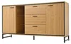 Sideboard - Schwarz/Holz - 3 Schubladen & 16-Farben LED - Produktbild-Vorschau 16