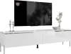 TV-Schrank AURORA SILVER 180?cm auf verchromten geraden Produktbild-Vorschau 3