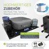 Juskys® Whirlpool SpaLuxe Grau/Blau - 3000W 130 Düsen Produktbild-Vorschau 3
