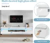 Support TV 175x38x45 cm, 2 meubles bas, 1 tiroir, éclairage Voir les images du produit 12