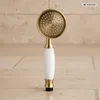 PaulGurkes Nostalgie Duschkopf Handbrause Antik Messing Produktbild-Vorschau 3