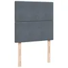 Boxspringbett mit Matratze Dunkelgrau 100x200 cm Samt Produktbild-Vorschau 7