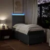 Möbel Boxspringbett mit Matratze Dunkelgrau 100x200 cm Produktbild-Vorschau 4